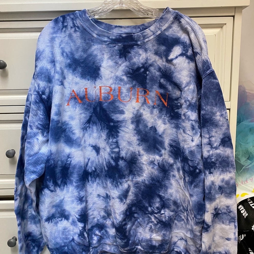 Blue Tie-dye Auburn Sweatshirt